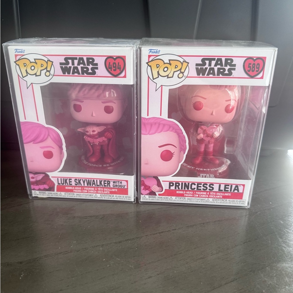 Funko Pop Star Wars Luke Skywalker and Princess Leia bundle